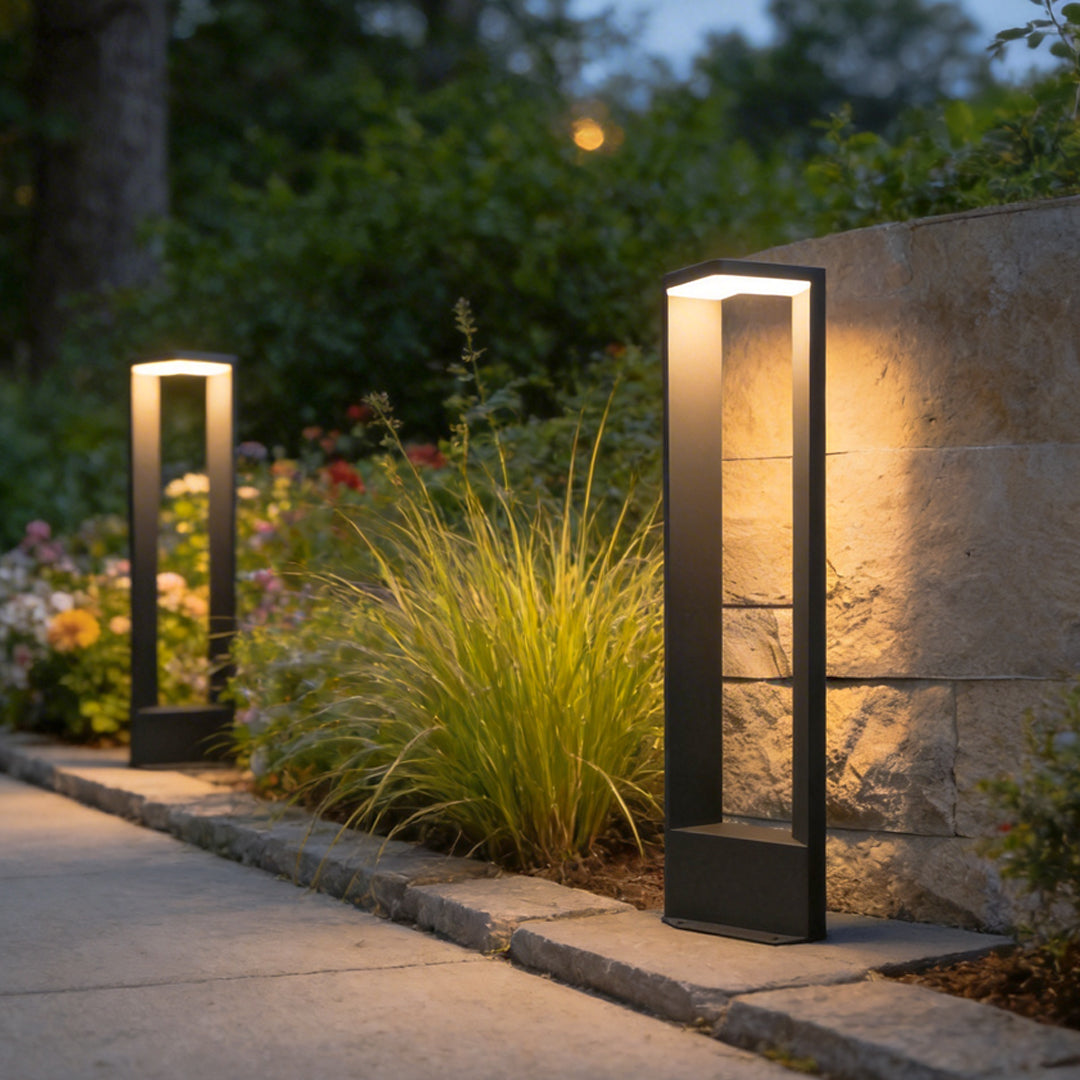 Sleek Black Aluminum 12W LED Pathway Light for Outdoor Landscape Use