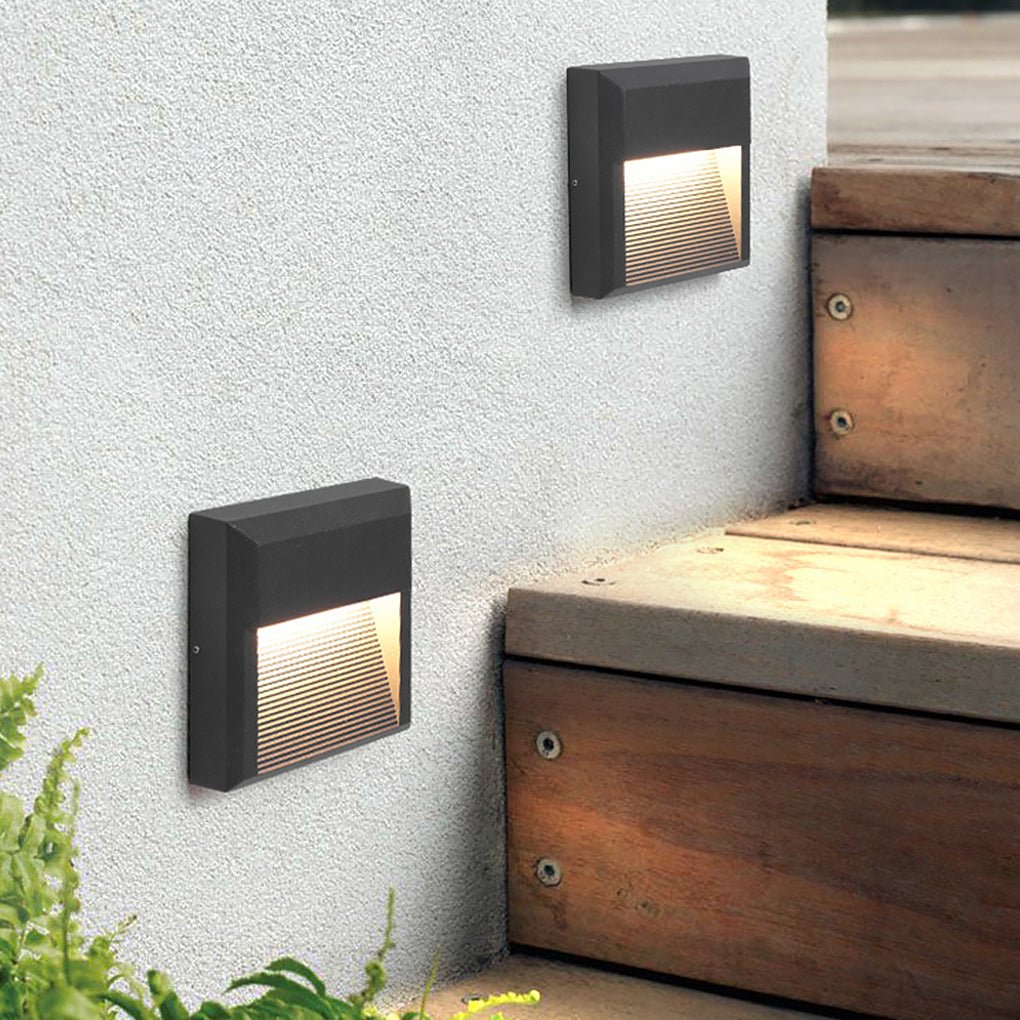 Modern Waterproof LED Corner Step Lights for Villa Garden Courtyard