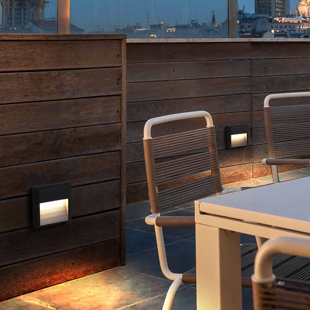 Modern Waterproof LED Corner Step Lights for Villa Garden Courtyard