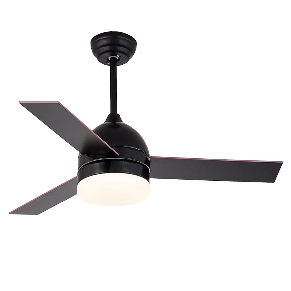 Sleek Silver Electroplated Metal LED Ceiling Fan Light for Modern Homes