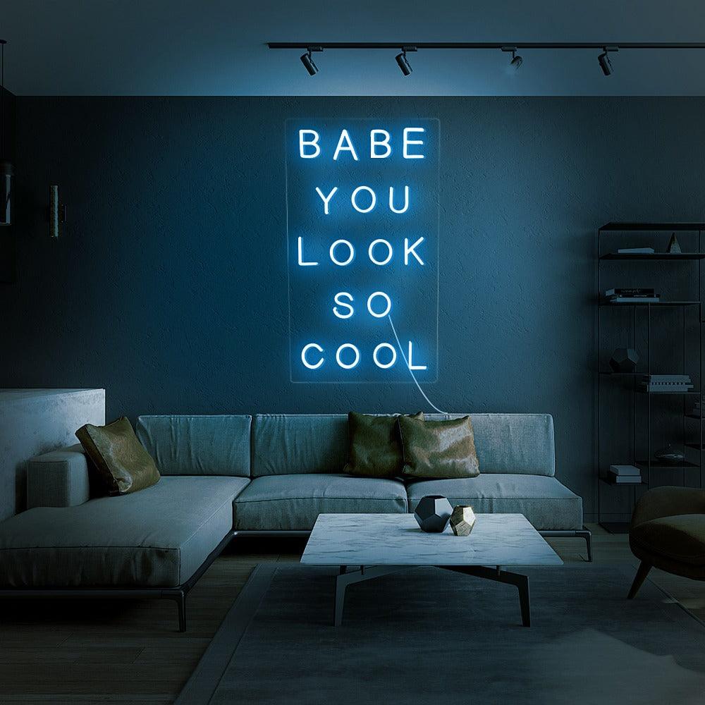 Cool Pink LED Neon Sign Wall Art for Bedroom, Home Decor Lighting
