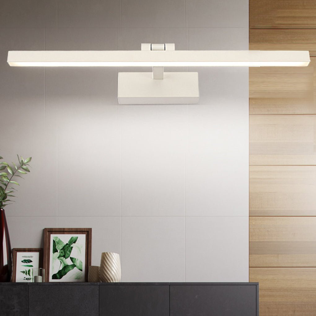 Rotatable Modern Metal LED Bath Bar Vanity Light in Brushed Nickel