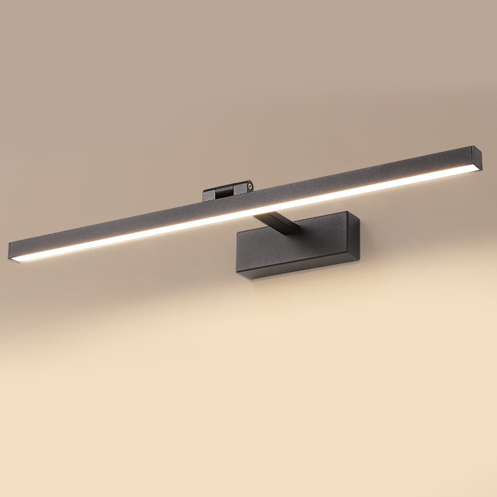 Rotatable Modern Metal LED Bath Bar Vanity Light in Brushed Nickel