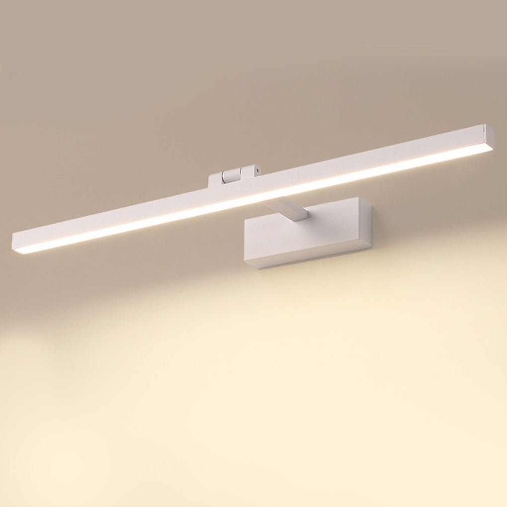 Rotatable Modern Metal LED Bath Bar Vanity Light in Brushed Nickel