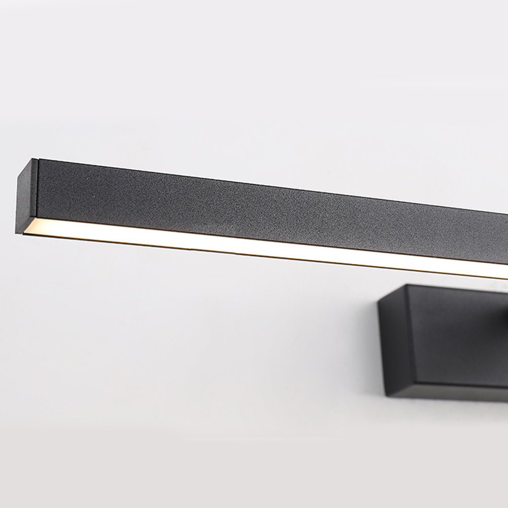 Rotatable Modern Metal LED Bath Bar Vanity Light in Brushed Nickel