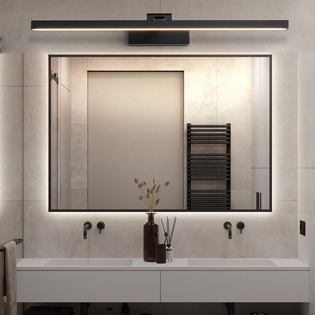 Rotatable Modern Metal LED Bath Bar Vanity Light in Brushed Nickel