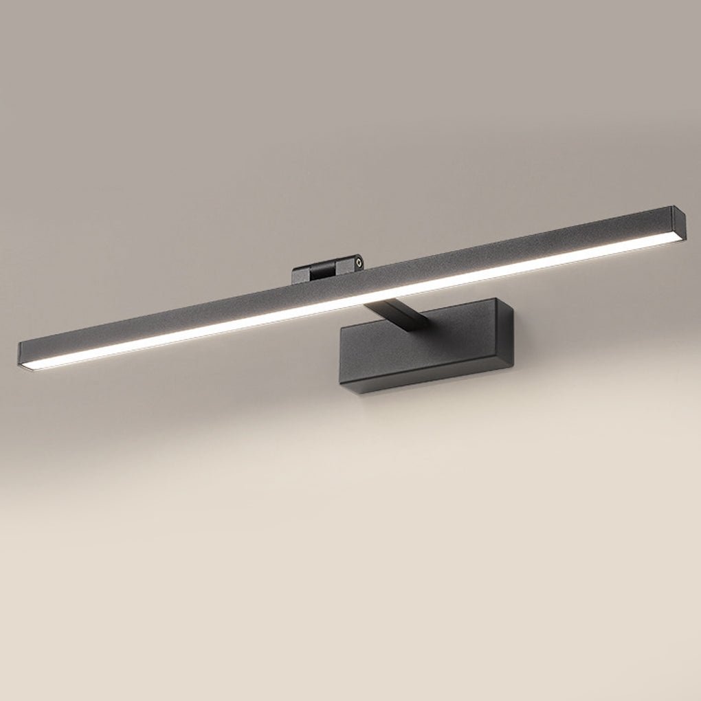 Rotatable Modern Metal LED Bath Bar Vanity Light in Brushed Nickel