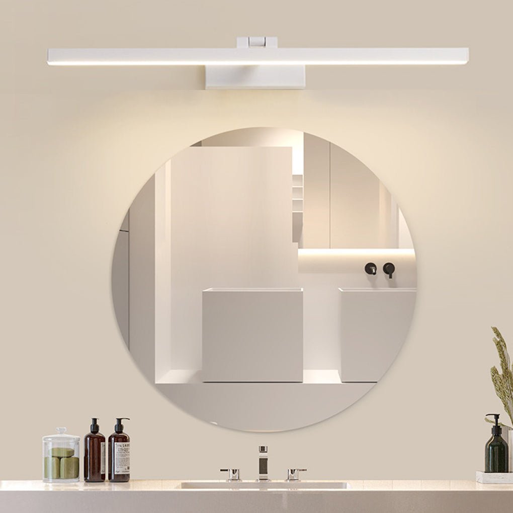 Rotatable Modern Metal LED Bath Bar Vanity Light in Brushed Nickel