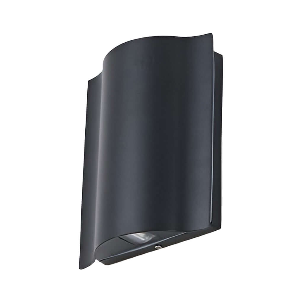 Stylish Wavy Aluminum LED Up-Down Wall Light for Outdoor Spaces