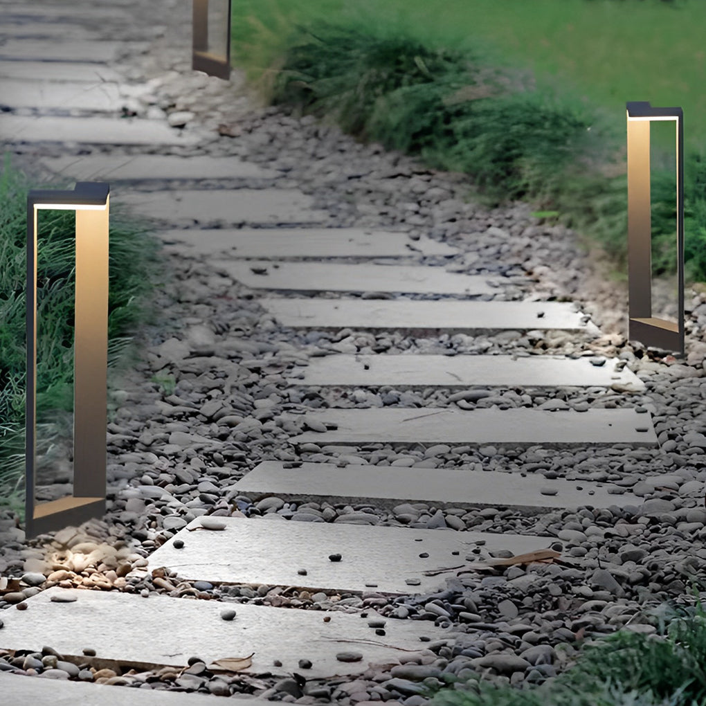 Sleek Black Aluminum 12W LED Pathway Light for Outdoor Landscape Use