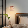 Modern Minimalist Glass Globe Pendant Light Fixture for Living Room