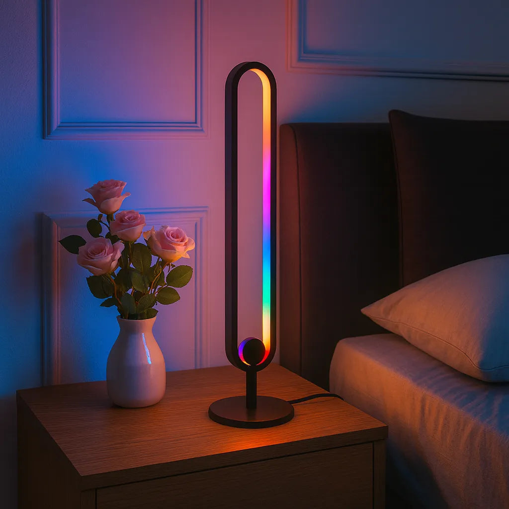 Elegant Mini LED Infinity Lamp with Mirror Finish for Modern Decor