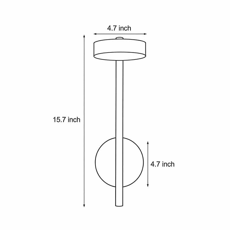 Adjustable Modern LED Wall-Mounted Metal Bedside Lamp for Bedrooms