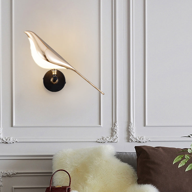 Nordic Minimalist White Bird LED Wall Light for Contemporary Spaces