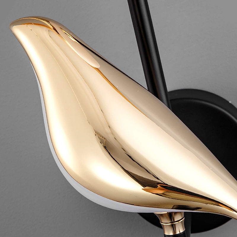 Nordic Style Bird LED Wall Lamp - Minimalist White Design for Home Décor