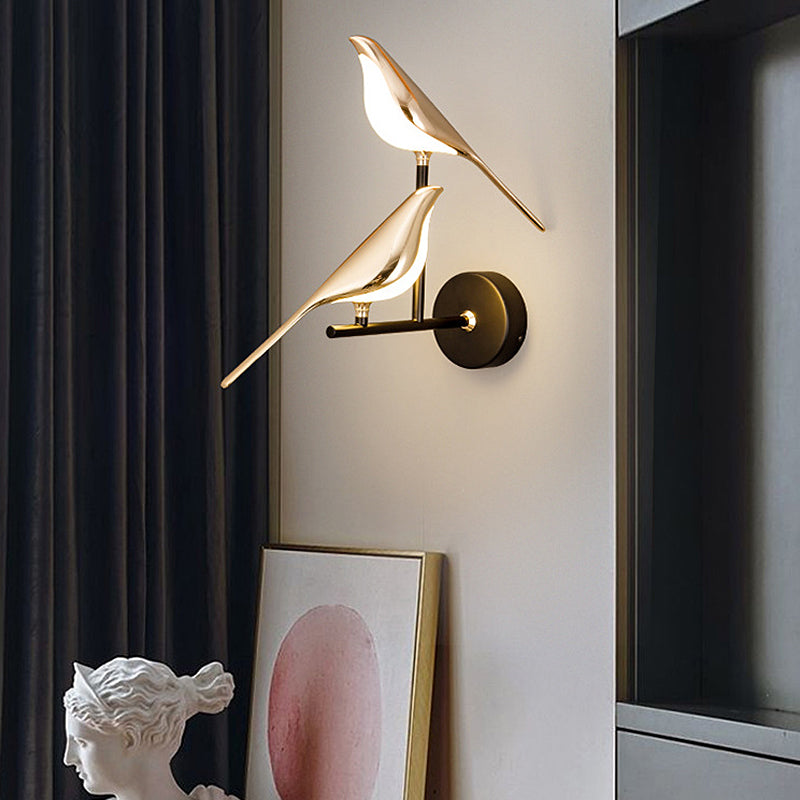 Nordic Minimalist White Bird LED Wall Light for Contemporary Spaces