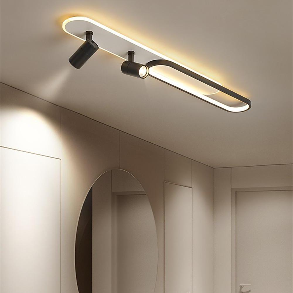 Modern Adjustable Metal LED Ceiling Spotlight for Living Room Decor