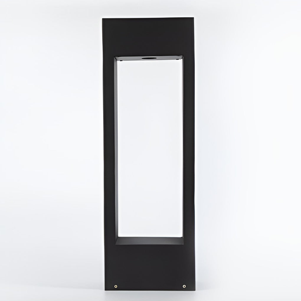 Sleek Black LED Outdoor Bollard Light for Pathway and Garden Illumination