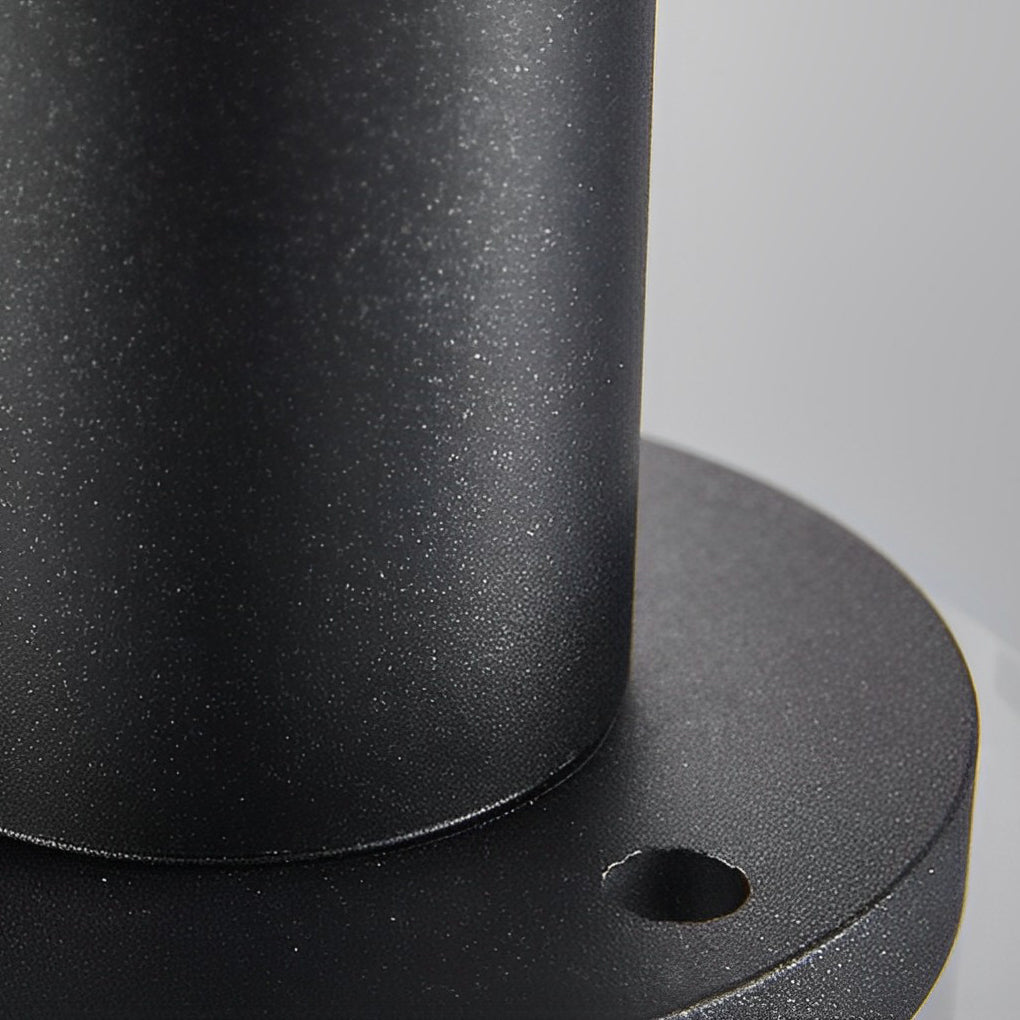 Elegant Black Brass Solar Path Lights with Round Top Disc & Bubble Design