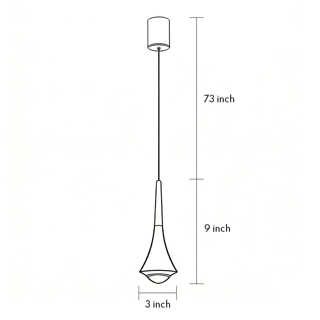 Elegant Black Cone LED Pendant Light for Modern Dining and Living Rooms