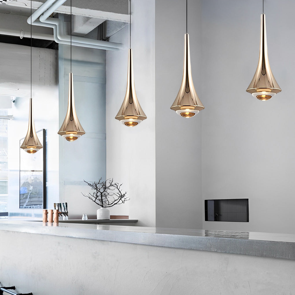 Elegant Black Cone LED Pendant Light for Modern Dining and Living Rooms