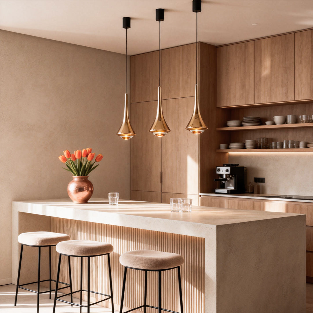 Elegant Black Cone LED Pendant Light for Modern Dining and Living Rooms