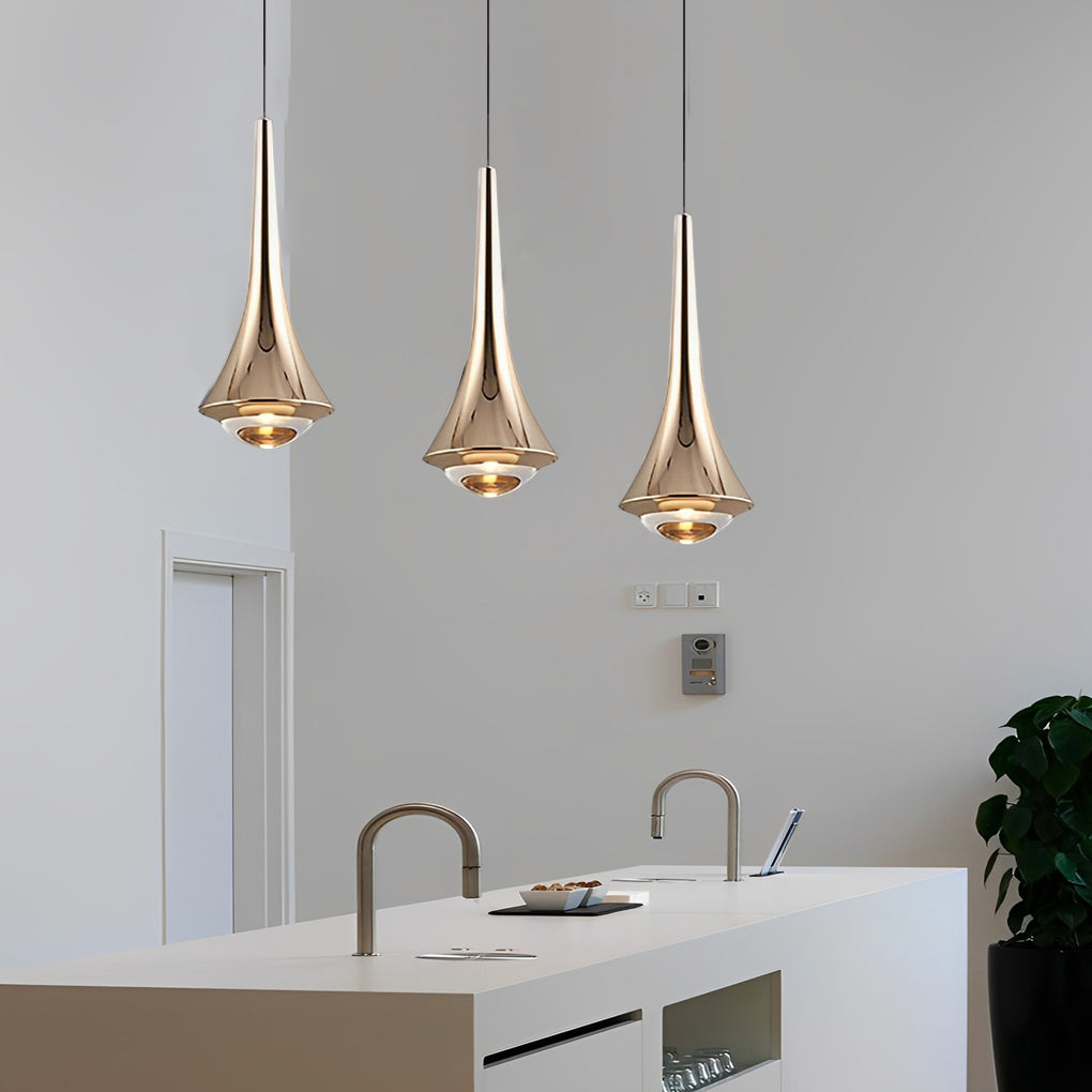 Elegant Black Cone LED Pendant Light for Modern Dining and Living Rooms