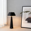 Modern Portable Cordless Rechargeable Table Lamp in Sleek Black Design