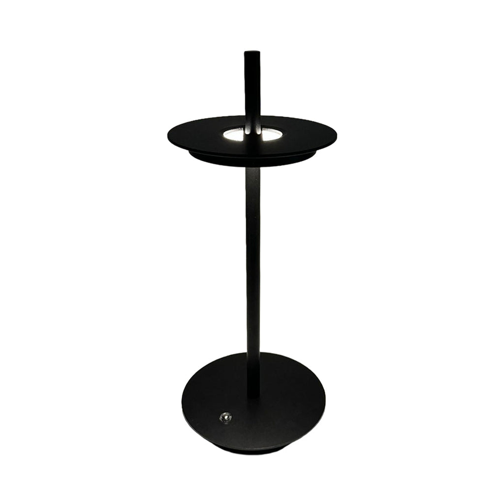 Portable Dimmable Metal Buffet Table Lamp in Modern Silver for Dining Room
