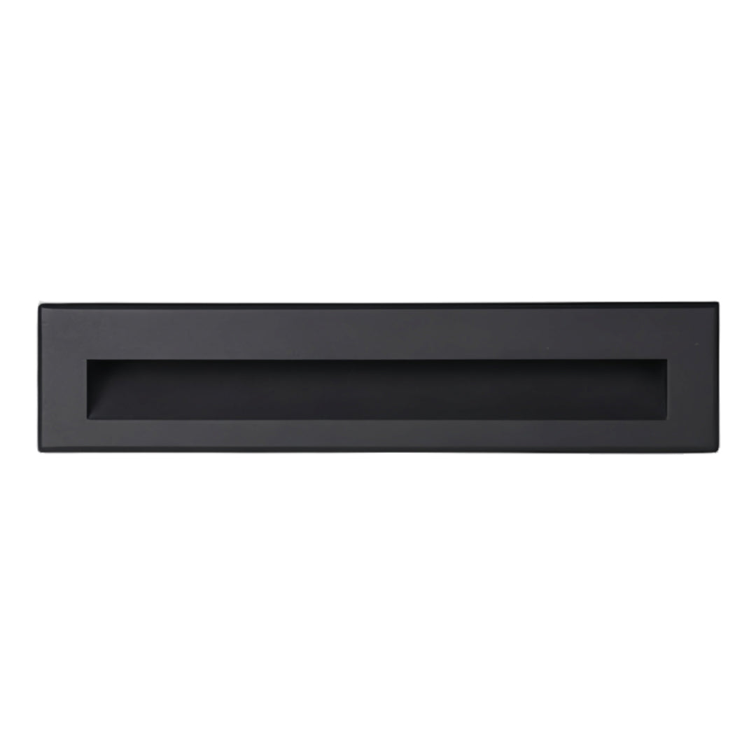Modern Minimalist Embedded LED Step Lights for Outdoor Stairs – Black Finish