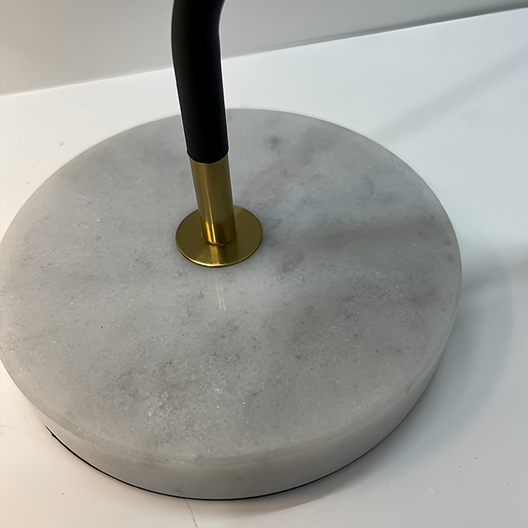 Elegant Black Marble Desk Lamp for Modern Office & Reading Spaces