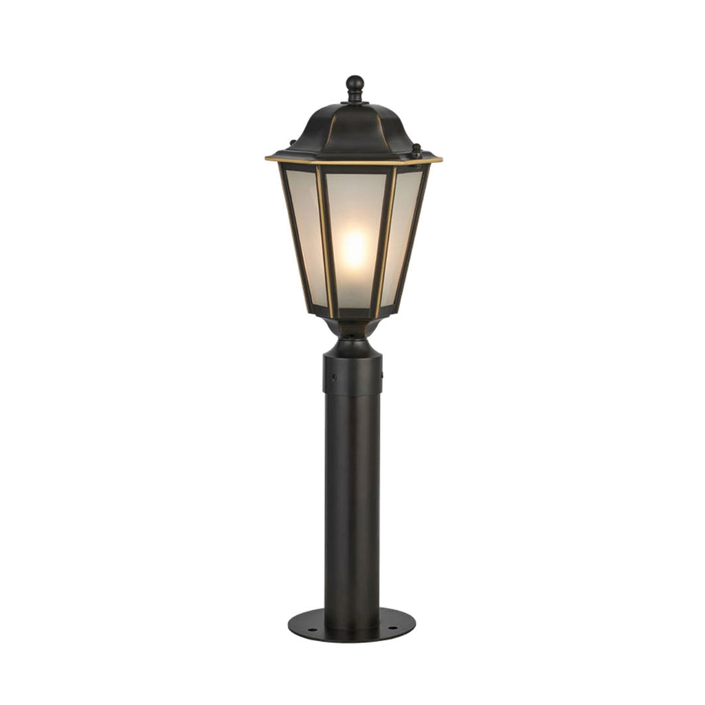 European-Style LED Waterproof Outdoor Pathway Lights in Sleek Black