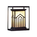 Rustic Black Metal Waterproof Lantern Outdoor Lights for Courtyard Garden