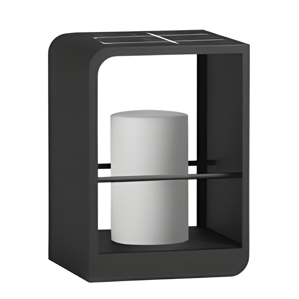 Waterproof Black Lantern Rectangular Outdoor Light Fixture for Patio