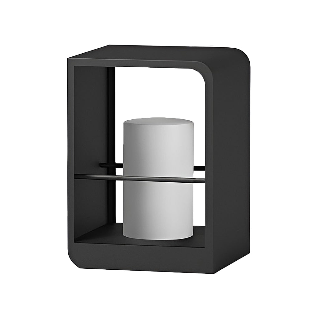 Waterproof Black Lantern Rectangular Outdoor Light Fixture for Patio