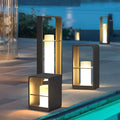 Waterproof Black Lantern Rectangular Outdoor Light Fixture for Patio