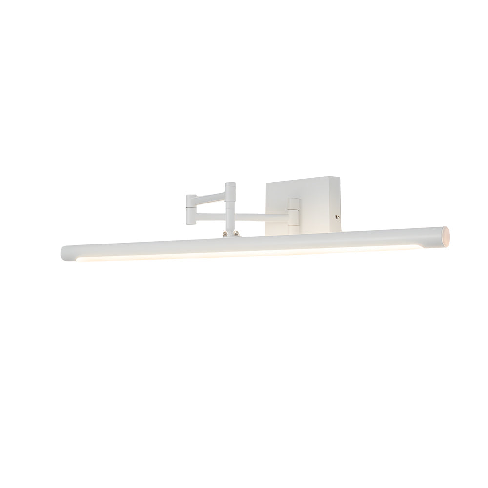Modern Black Metal Swing Arm Vanity Light for Bathroom Decor