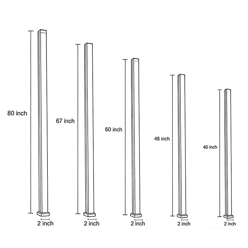 Waterproof Black Metal Linear LED Wall Sconce for Modern Outdoor Spaces