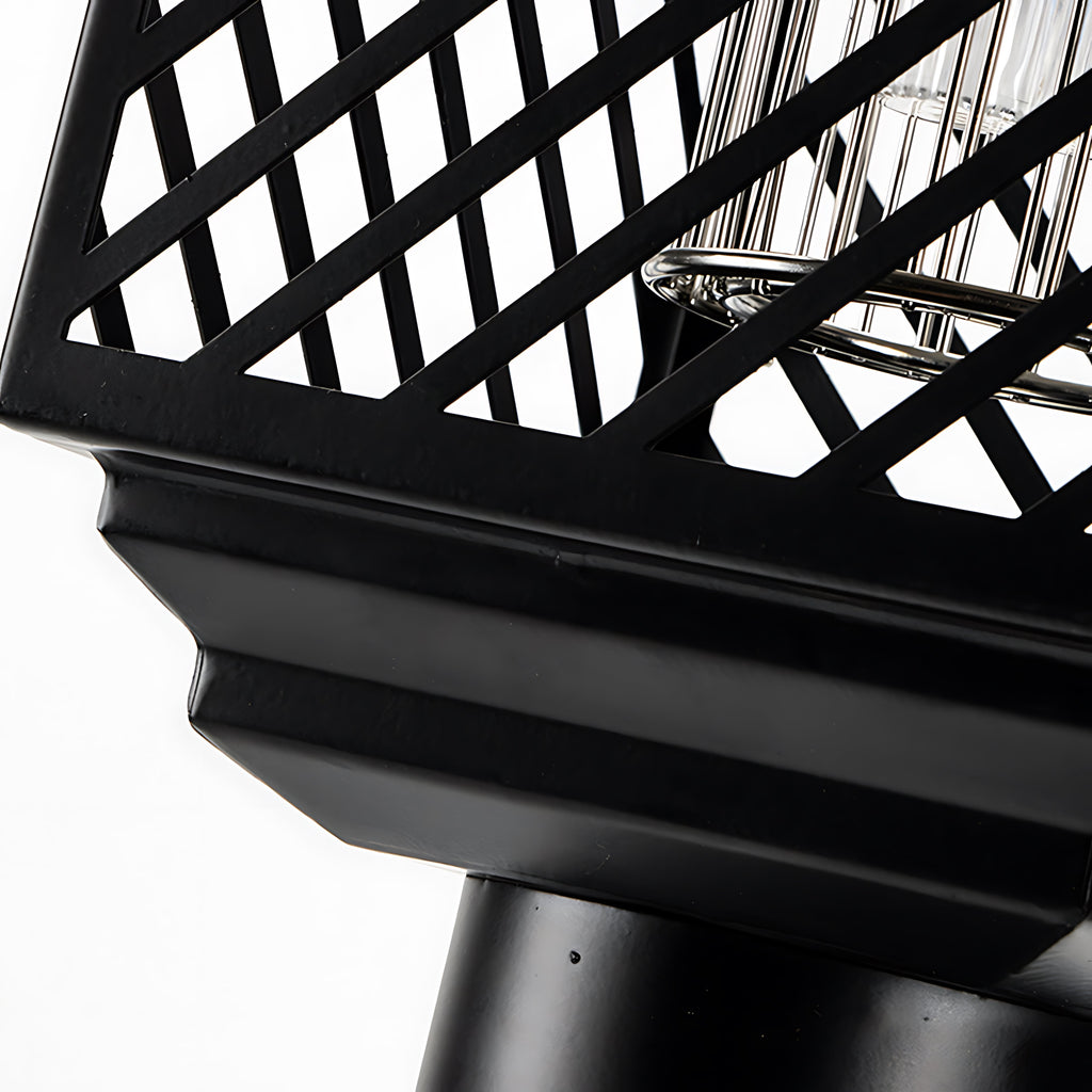 Stylish Black Stainless Steel Solar Landscape Spotlight for Outdoor Use