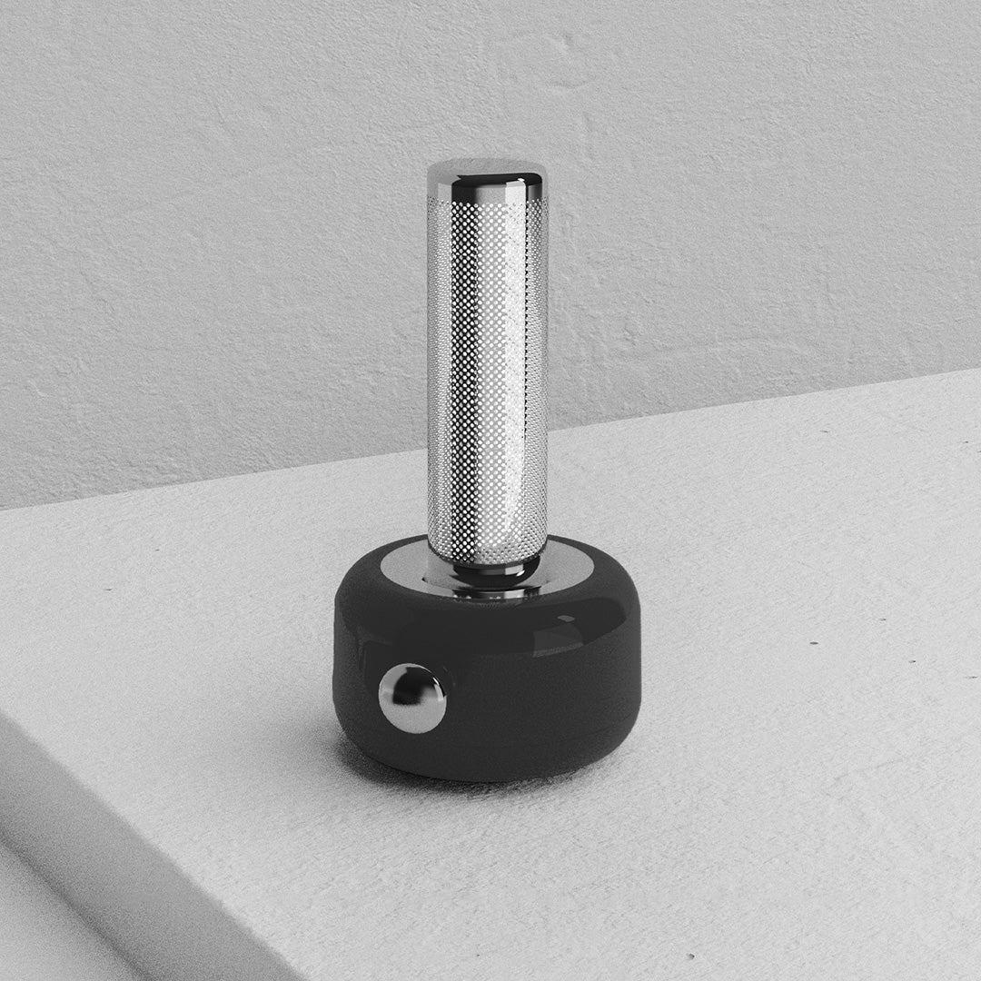 Sleek Metallic RGB Ambient Table Lamp for Modern Home Decor & Offices