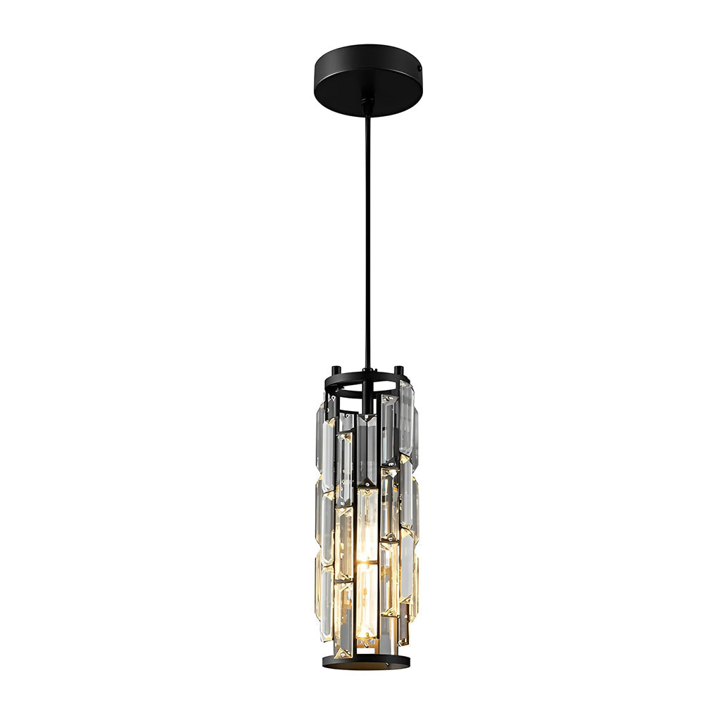 Elegant Mini Crystal Pendant Light Fixture for Kitchen or Dining Room
