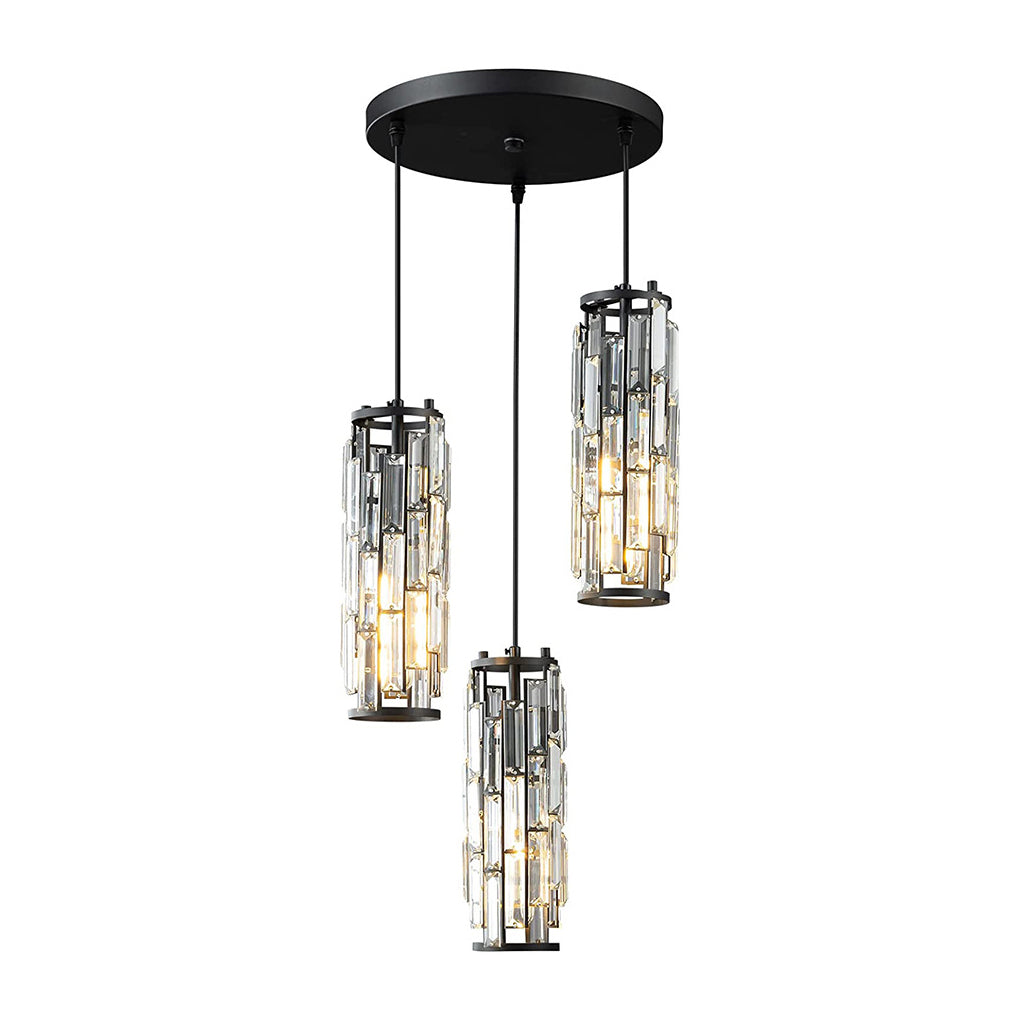 Elegant Mini Crystal Island Pendant Light for Kitchen and Dining Areas