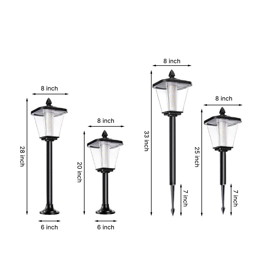 Solar-Powered LED Waterproof Lawn Light Stakes for Garden Decoration