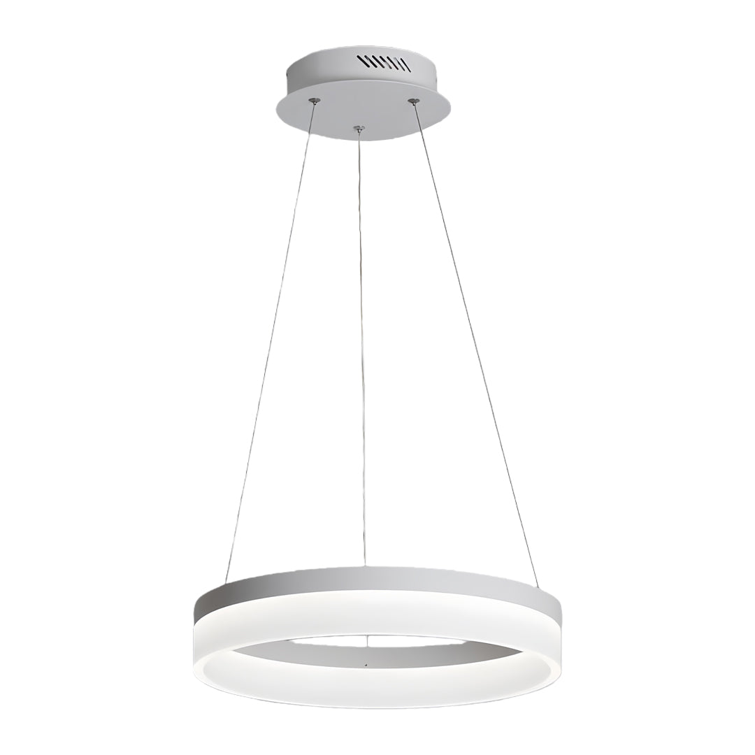 Sleek Black Aluminum LED Pendant Light Fixture for Modern Home Décor