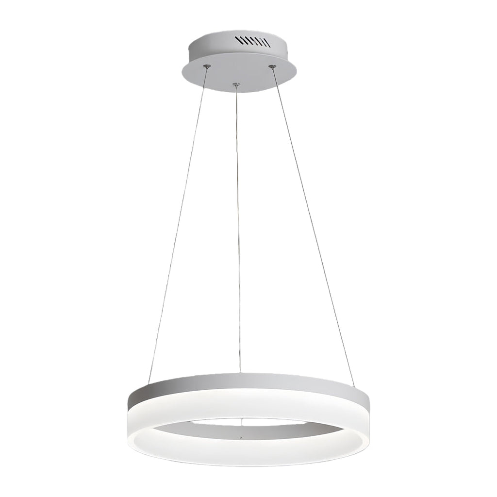 Sleek Black Aluminum LED Pendant Light Fixture for Modern Home Décor