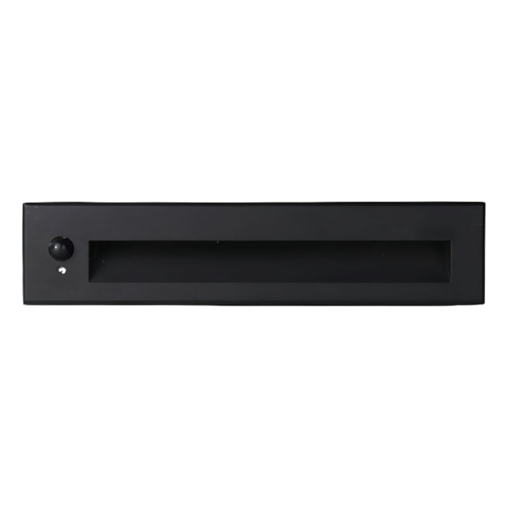 Modern Minimalist Embedded LED Step Lights for Outdoor Stairs – Black Finish