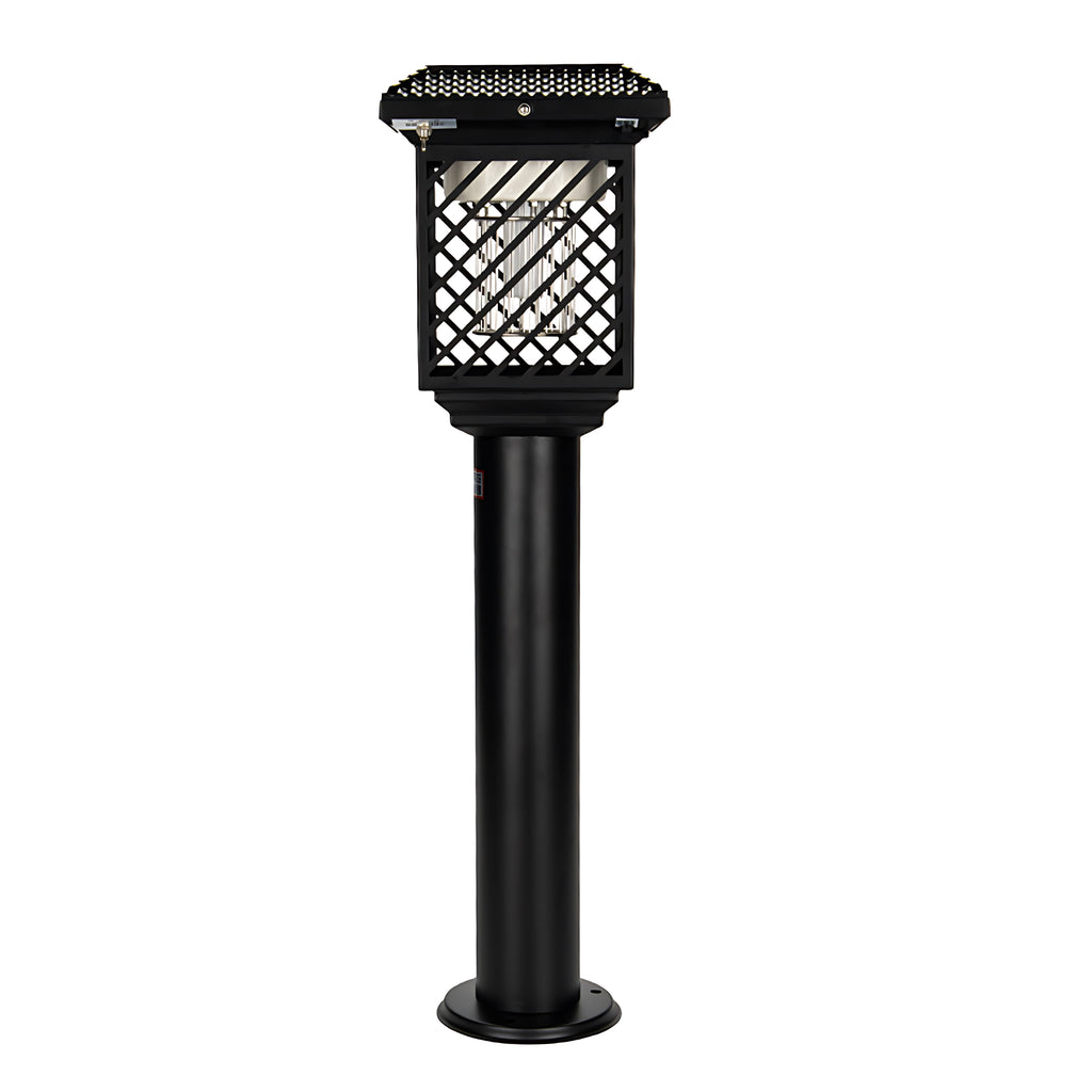 Stylish Black Stainless Steel Solar Landscape Spotlight for Outdoor Use