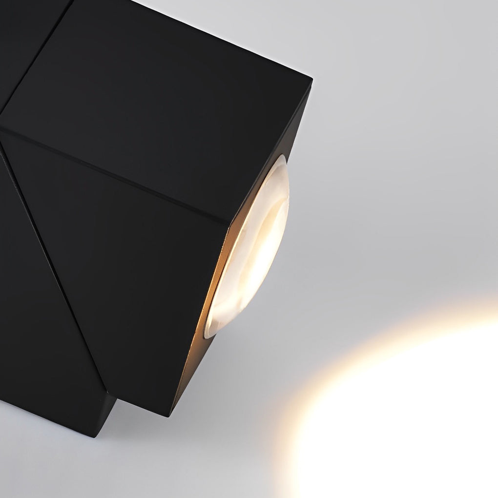 Adjustable Black Waterproof Up Down Outdoor Wall Sconce Light Fixture