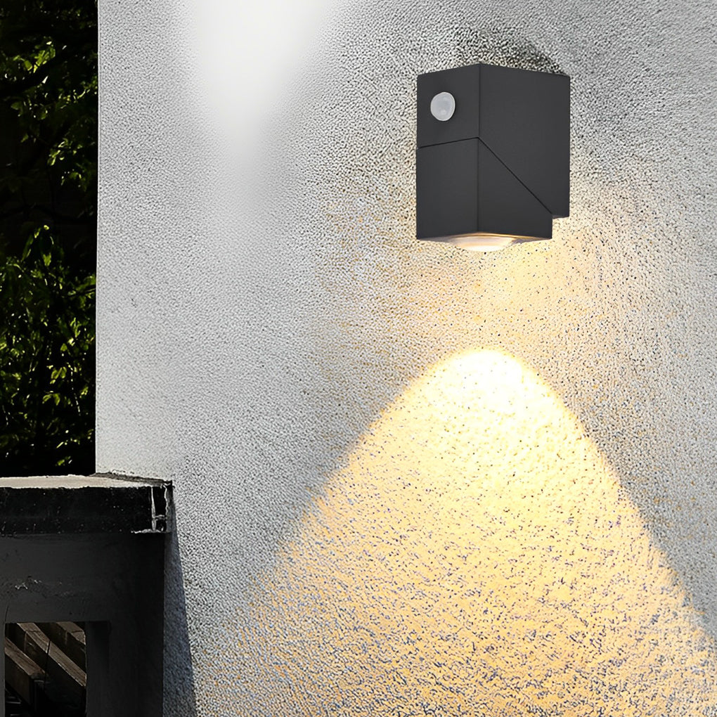 Adjustable Black Waterproof Up Down Outdoor Wall Sconce Light Fixture