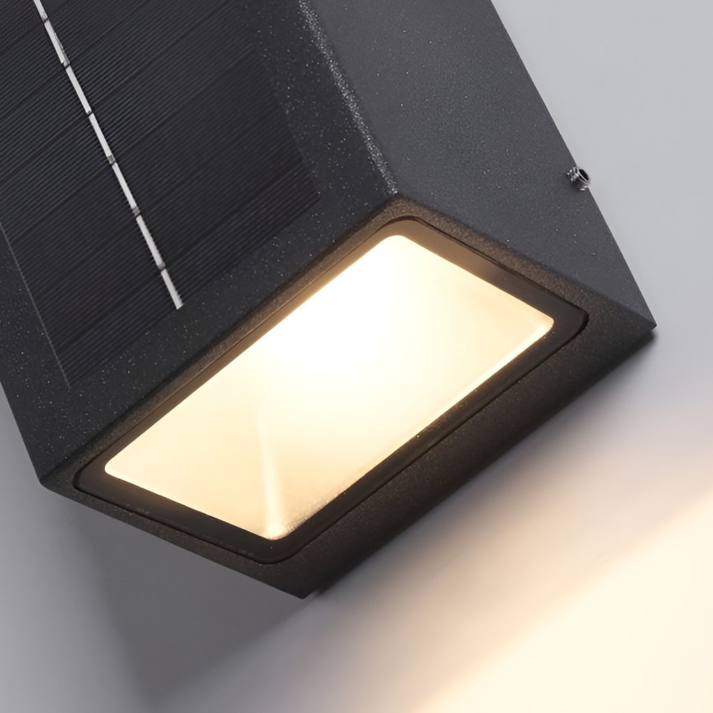 Modern Black Waterproof LED Wall Light Fixture for Indoor/Outdoor Use